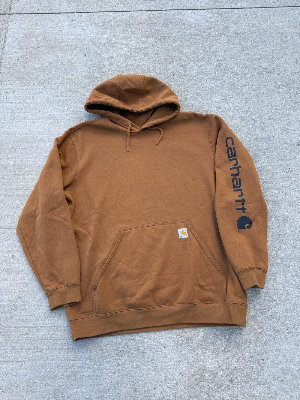 Brown Loose Fit Carhartt Hoodie